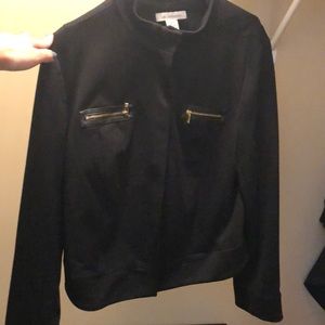 Liz Claiborne Black Jacket with Gold Hardware